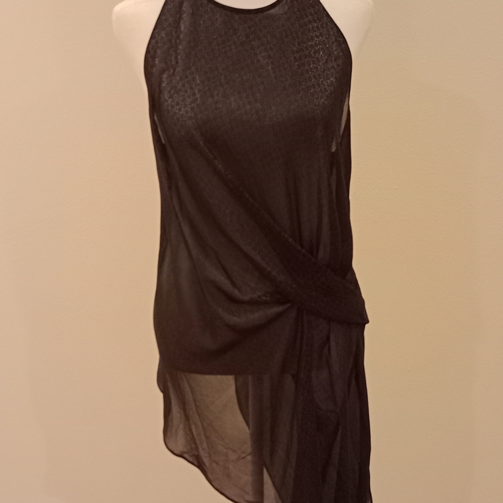 RACHEL Rachel Roy Black Asymmetrical Dress